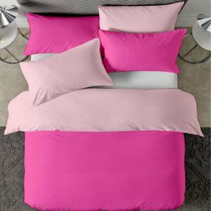 Posteljina s navlakom pink-roza - 220 x 240 cm + 50 x 70 cm (2 jastučnice)