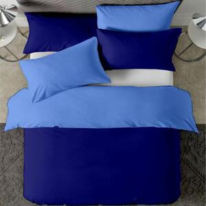 Posteljina s navlakom tamno plavo-plava - 220 x 240 cm + 60 x 80 cm (2 jastučnice)