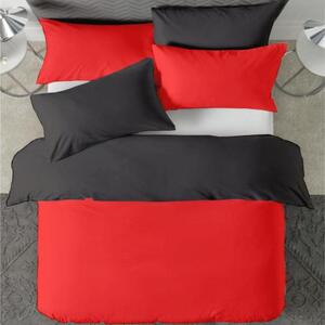 Posteljina s navlakom crveno-crna - 200 x 220 cm + 60 x 80 cm (2 jastučnice)