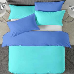 Posteljina s navlakom mint-plava - 200 x 220 cm + 60 x 80 cm (2 jastučnice)