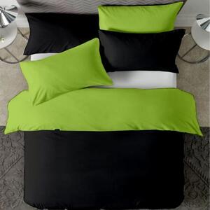 Posteljina s navlakom zeleno-crna - 220 x 240 cm + 50 x 70 cm (2 jastučnice)