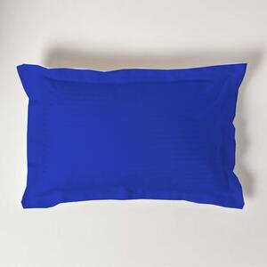 Jastučnica damast s ukrasnim rubom plava - 30 x 50 cm