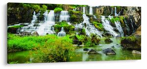 Slika - slapovi sa zelenilom (120x50 cm)