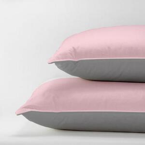 Jastučnica rozo-siva - 40 x 40 cm