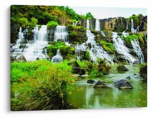 Slika - slapovi sa zelenilom (70x50 cm)