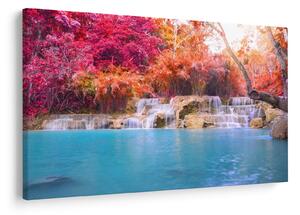 Slika tirkizne lagune, Laos, Tat Kuang Si (90x60 cm)