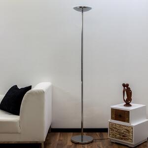 Lindby Malea LED podna lampa, kromirana, dimabilna, 180 cm, prigušiva, Metalik, Dnevni boravak/blagovaonica, Metal