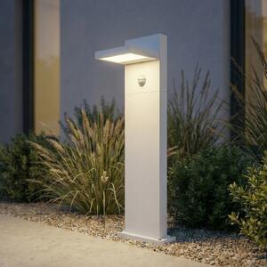 Lucande Silvan LED svjetlo za stazu, bijelo, 65 cm, senzor, IP54, Bijela, Aluminij