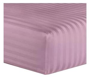 Plahta s gumom roza - damast - 160 x 200 cm