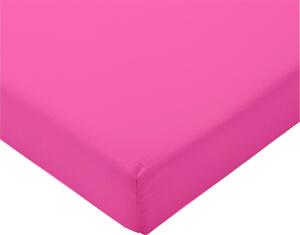 Plahta s gumom - pink - 140 x 200 cm