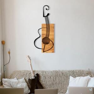 Zidna dekoracija 39x93 cm gitara drvo/metal