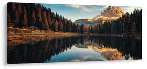 Slika - Alpe, Italija, Dolomiti, Lago Antorno (120x50 cm)