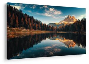 Slika - Alpe, Italija, Dolomiti, Lago Antorno (90x60 cm)