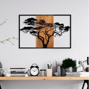 Zidna dekoracija 90x58 cm stablo drvo/metal