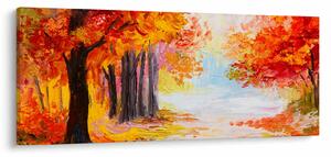 Slika - Uljane boje, šarena jesen (120x50 cm)