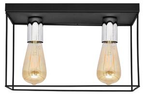 Stropna svjetiljka FINN 2xE27/15W/230V crna/krom