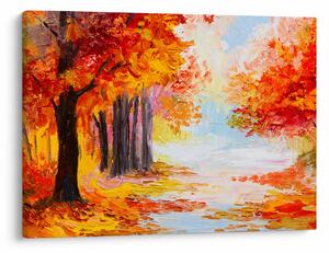 Slika - Uljane boje, šarena jesen (70x50 cm)
