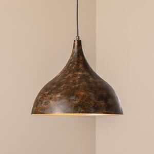 Opviq Bitlislim viseća svjetiljka, antikno smeđa, Ø 41 cm, metalna, E27, prigušiva, Smeđa / hrđa, Dnevni boravak/blagovaonica, Metal