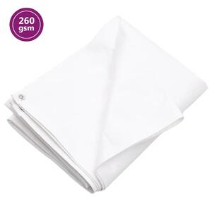 Cerada 260 g/m² 8 x 10 m bijela HDPE - Bijela 8 x 10 m 260 gsm