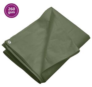 Cerada 260 g/m² 8 x 12 m zelena HDPE - Zelena 8 x 12 m 260 gsm