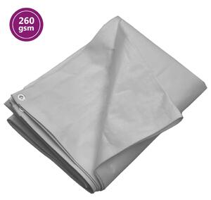 Cerada 260 g/m² 3x6 m siva HDPE - Siva 3 x 6 m 260 gsm
