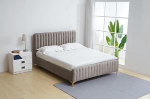 Zondo Bračni krevet 160 cm Karilla (sivo-smeđa ) (s podnicom). 1017202