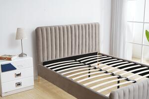 Zondo Bračni krevet 160 cm Karilla (sivo-smeđa ) (s podnicom). 1017202