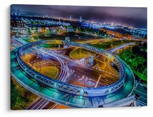 Slika - panorama noćnog grada (70x50 cm)