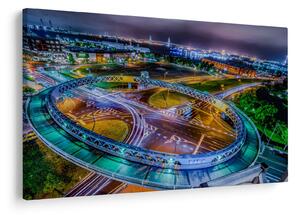 Slika - panorama noćnog grada (90x60 cm)