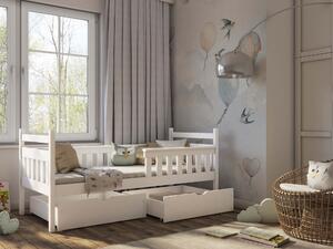 Zondo Dječji krevet 80 x 180 cm Emelda (s podnicom i prostorom za odlaganje) (bijela). 1012793