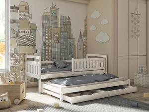 Zondo Dječji krevet 80 x 180 cm GLYNDA (s podnicom i prostorom za odlaganje) (bijela). 1013021