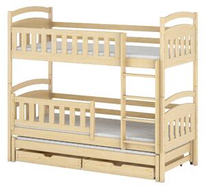 Zondo Dječji krevet 90 x 200 cm BLAIR (s podnicom i prostorom za odlaganje) (borovina). 1013304