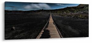 Slika drvene staze u sumrak (120x50 cm)
