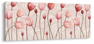 Slika - Ružičasti tulipani (120x50 cm)