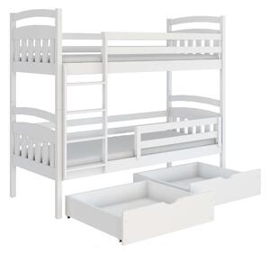 Zondo Dječji krevet 90 x 200 cm Galvin (s podnicom i prostorom za odlaganje) (bijela). 1013523