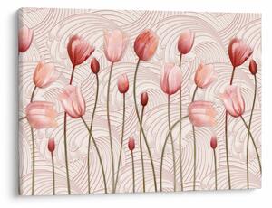 Slika - Ružičasti tulipani (70x50 cm)