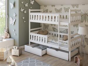 Zondo Dječji krevet 80 x 190 cm Tommy (s podnicom i prostorom za odlaganje) (bijela). 1013421