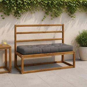 Jastučić za palete VIANEN 100% poliester Siva 120 x 50 x 12 cm - Siva 120 x 50 x 12 cm