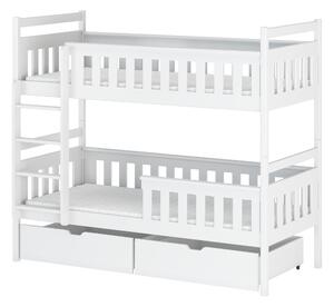 Zondo Dječji krevet 80 x 190 cm Tommy (s podnicom i prostorom za odlaganje) (bijela). 1013421