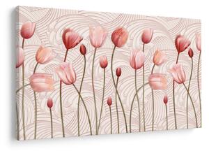 Slika - Ružičasti tulipani (90x60 cm)