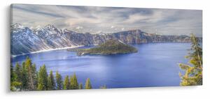 Slika planinskog jezera (120x50 cm)