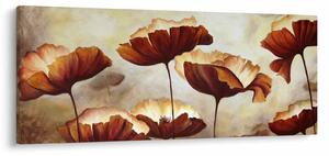 Slika crvenog cvijeća (120x50 cm)
