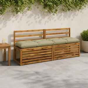 Jastučići za klupe VIANEN 2 kom. 100% poliester Svijetlo zelena - Svijetlo zelena 160 x 40 x 12 cm