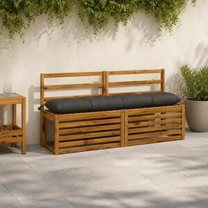 Jastučić za klupu VIANEN 100% poliester Antracit - Antracit 140 x 30 x 12 cm
