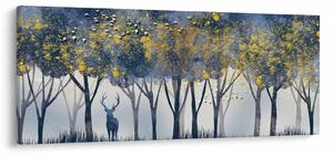Slika jelena u šumi (120x50 cm)
