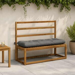 Jastučić za klupu VIANEN 100% poliester Siva 110 x 40 x 12 cm - Siva 110 x 40 x 12 cm