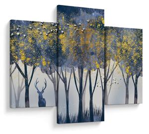 Slika jelena u šumi (90x60 cm)