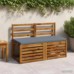 Jastučić za klupu SOEST 100% poliester Plava 110 x 50 x 5 cm - Plava 110 x 50 x 5 cm Melange