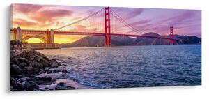 Slika mosta sa zalaskom sunca (120x50 cm)