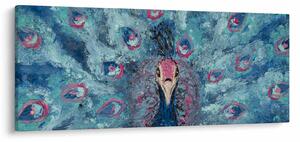 Slika naslikanog pauna (120x50 cm)
